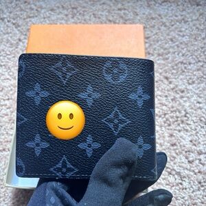 Luxury Black Louis Vuittob Wallet for men leather fashion